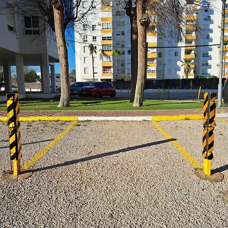 Atico Primera Linea De Playa Con Vistas Al Mar-climatizado-wifi-parking Lägenhet *