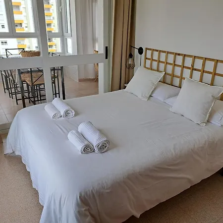 Atico Primera Linea De Playa Con Vistas Al Mar-climatizado-wifi-parking Apartamento *